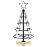 Árbol Cono de Navidad con soporte Negro 60 cm Acero 5