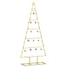 Árbol de Navidad de metal con soporte Dorado 90 cm 3