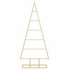 Árbol de Navidad de metal con soporte Dorado 90 cm 5