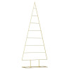 Árbol de Navidad de metal con soporte Dorado 150 cm 2