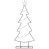 Árbol de Navidad de metal con soporte Negro 125 cm Acero 5