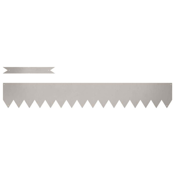 Borduras para césped 50 pcs Marrón 100 x 0.5 x 15 cm M 4