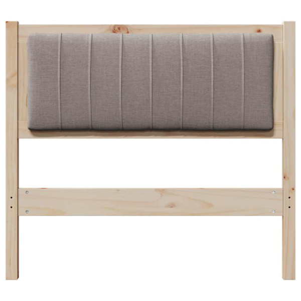 Cabecero tapizado Marrón 90 cm Madera de pino macizo M 4