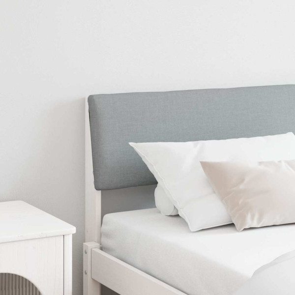 Cabecero tapizado Gris Claro 200 cm Madera de pino macizo D
