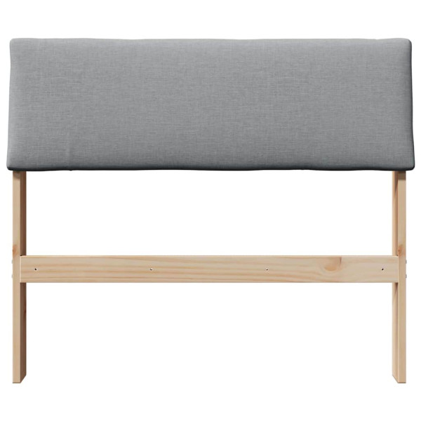 Cabecero tapizado Gris Claro 90 cm Madera de pino macizo M 4