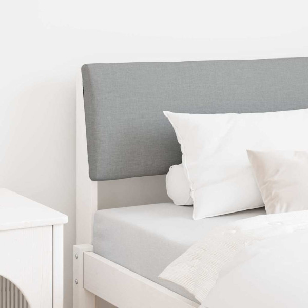 Cabecero tapizado Gris Claro 90 cm Madera de pino macizo D