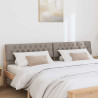 Cabecero tapizado Taupé 200 cm Madera de pino macizo 3
