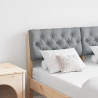 Cabecero tapizado Gris Claro 120 cm Madera de pino macizo 1