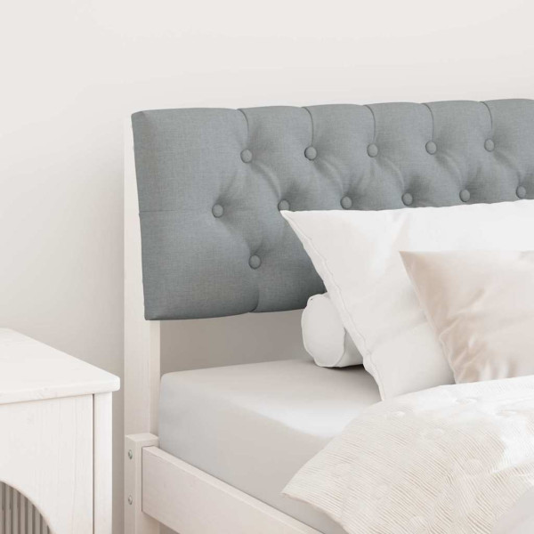 Cabecero tapizado Gris Claro 100 cm Madera de pino macizo D
