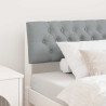 Cabecero tapizado Gris Claro 100 cm Madera de pino macizo 1