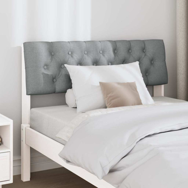 Cabecero tapizado Gris Claro 100 cm Madera de pino macizo M 3