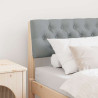 Cabecero tapizado Gris Claro 75 cm Madera de pino macizo 1