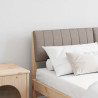 Cabecero tapizado Taupé 135 cm Madera de pino macizo 1