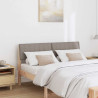 Cabecero tapizado Taupé 135 cm Madera de pino macizo 3