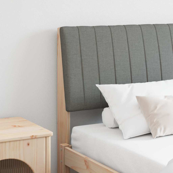 Cabecero tapizado Gris oscuro 180 cm Madera de pino macizo D