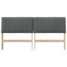 Cabecero tapizado Gris oscuro 180 cm Madera de pino macizo 4