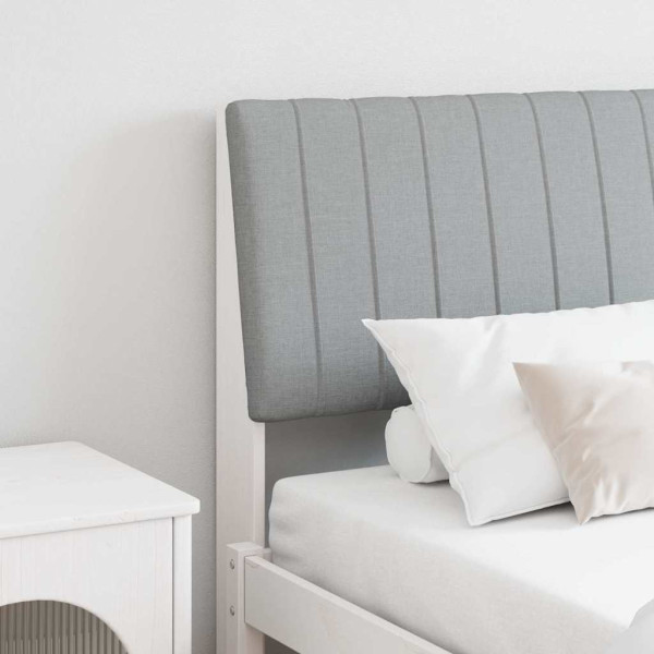 Cabecero tapizado Gris Claro 180 cm Madera de pino macizo D