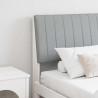 Cabecero tapizado Gris Claro 180 cm Madera de pino macizo 1