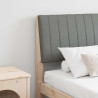 Cabecero tapizado Gris oscuro 160 cm Madera de pino macizo 1