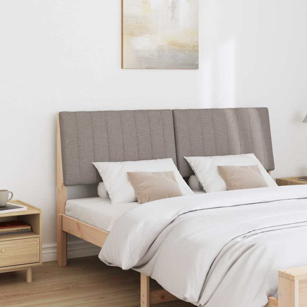 Cabecero tapizado Taupé 150 cm Madera de pino macizo M 3