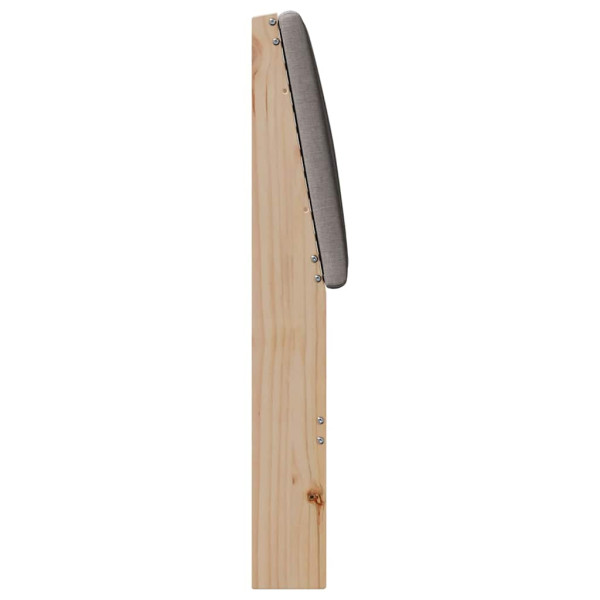 Cabecero tapizado Taupé 150 cm Madera de pino macizo M 5