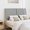 Cabecero tapizado Gris Claro 120 cm Madera de pino macizo 3
