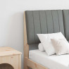 Cabecero tapizado Gris oscuro 120 cm Madera de pino macizo 1