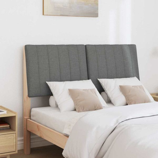 Cabecero tapizado Gris oscuro 120 cm Madera de pino macizo M 3