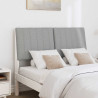 Cabecero tapizado Gris Claro 120 cm Madera de pino macizo 3