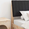 Cabecero tapizado Negro 100 cm Madera de pino macizo 1