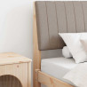 Cabecero tapizado Taupé 100 cm Madera de pino macizo 1