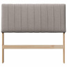 Cabecero tapizado Taupé 100 cm Madera de pino macizo 4