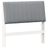Cabecero tapizado Gris Claro 100 cm Madera de pino macizo 2