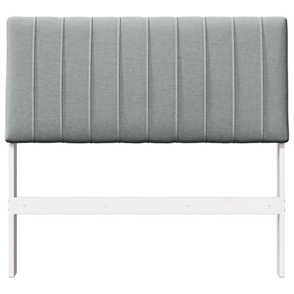 Cabecero tapizado Gris Claro 100 cm Madera de pino macizo M 4