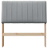 Cabecero tapizado Gris Claro 90 cm Madera de pino macizo 4