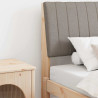 Cabecero tapizado Taupé 90 cm Madera de pino macizo 1