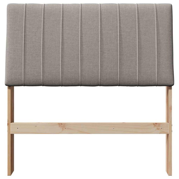 Cabecero tapizado Taupé 90 cm Madera de pino macizo M 4