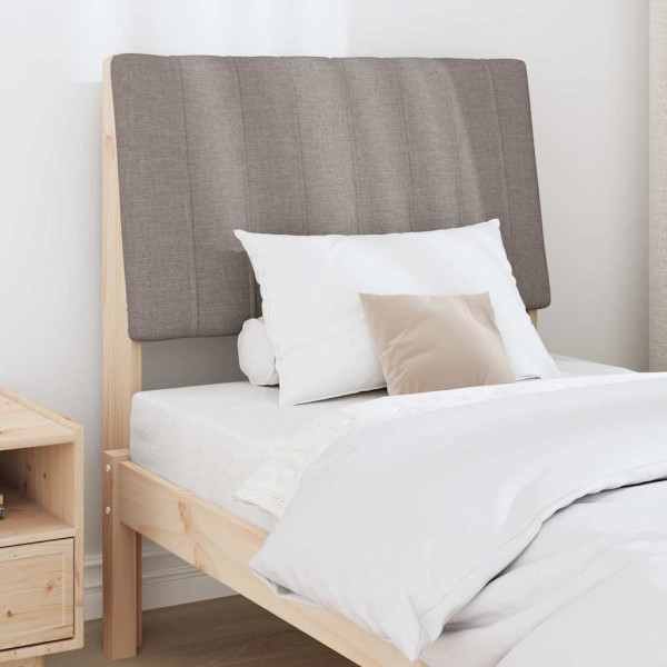 Cabecero tapizado Taupé 75 cm Madera de pino macizo M 3
