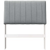 Cabecero tapizado Gris Claro 75 cm Madera de pino macizo 4