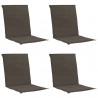 Almofadões lombares p/ cadeiras de jardim 4pcs oxford antracite 1