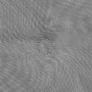 Cojín silla jardín respaldo bajo 2 uds tela Oxford gris H