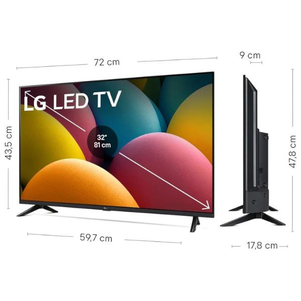 Smart TV LG 32" FHD 32LR60006LA preto M 4