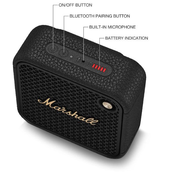 Altavoz con bluetooth Marshall Willen II 10W negro M 3