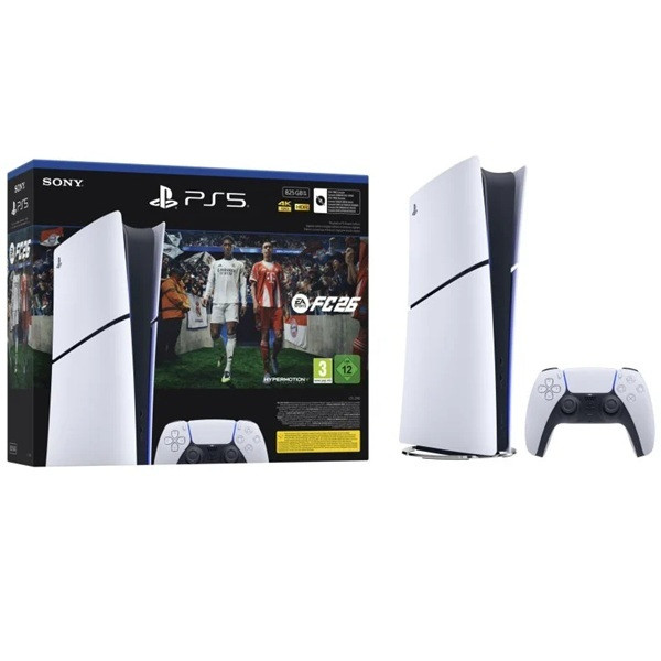Videoconsola Sony PS5 Slim 825GB + EA Sports FC 26 blanco M 2