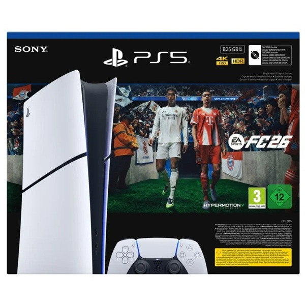 Videoconsola Sony PS5 Slim 825GB + EA Sports FC 26 blanco M 4
