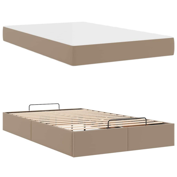 Estructura de cama con colchón Capuchino 120 x 200 cm M 5