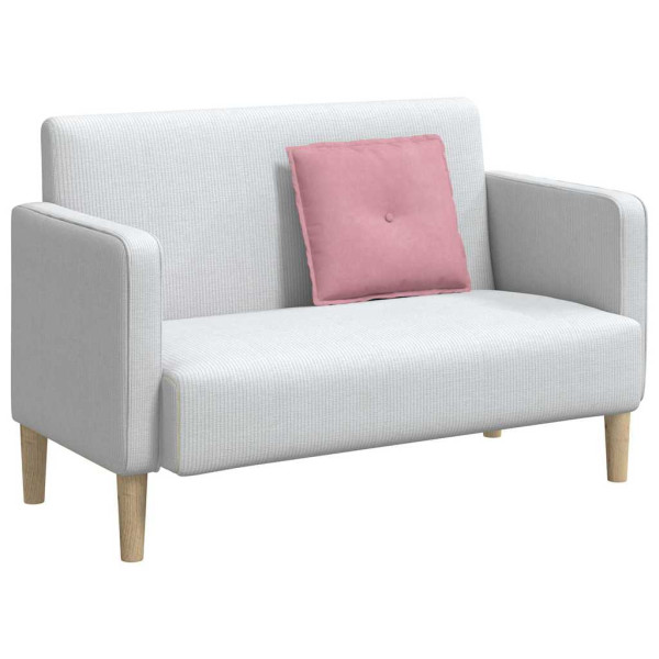 Cojín de Espalda Rosa 50 x 45 cm Tela de pana M 3