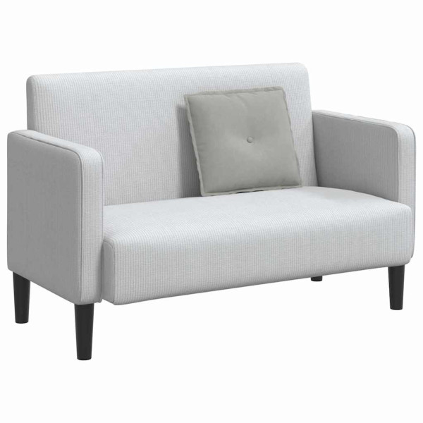 Cojín de Espalda Gris Claro 50 x 45 cm Tela de microfibra M 3