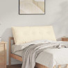 Cojín de Espalda Crema 120 x 50 cm Tela de pana 1