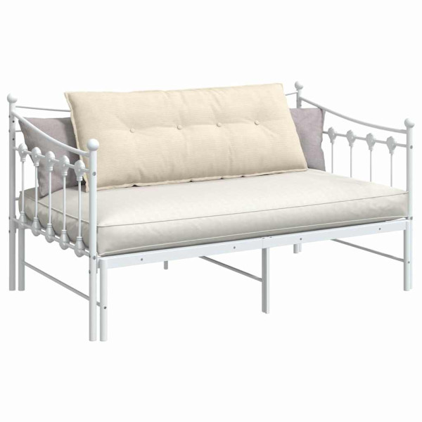 Cojín de Espalda Crema 120 x 50 cm Tela de pana M 3